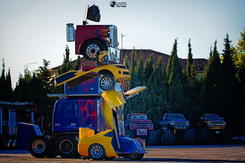 Transformers spectacle France, Optimus Prime grandeur nature, Bumblebee robot géant, Danglade Show Transformers, Transformers live Europe